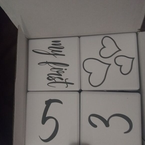 Baby milestone blocks - Picture 4 of 4